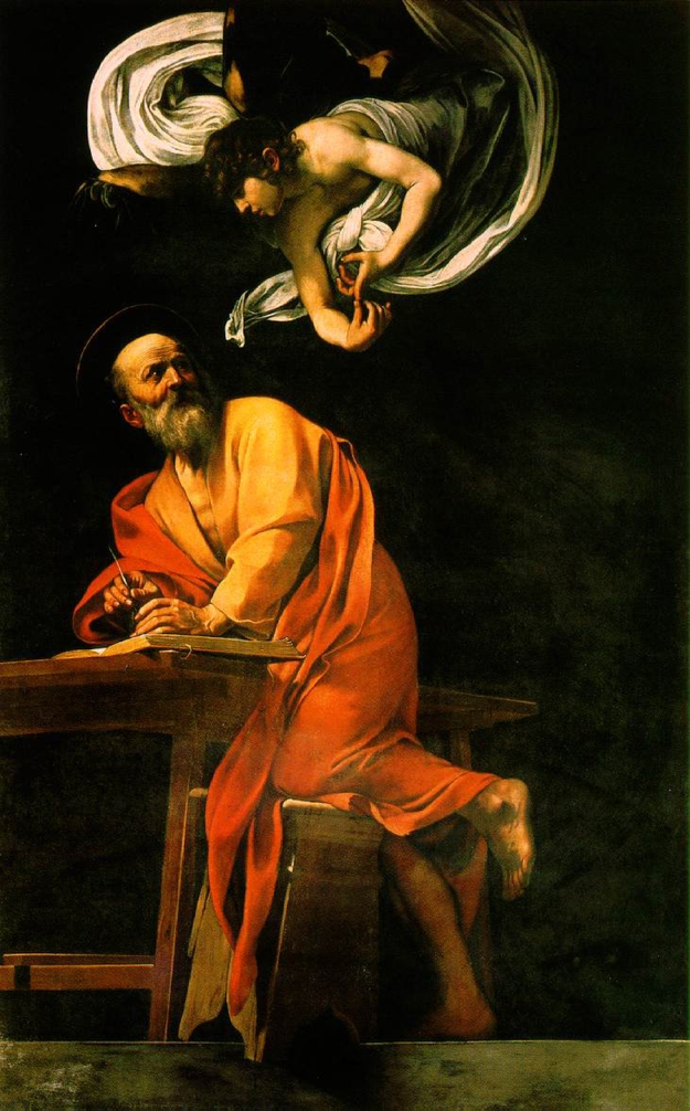 St. Matthew and the Angel -Michaelangelo Merisi da Caravaggio